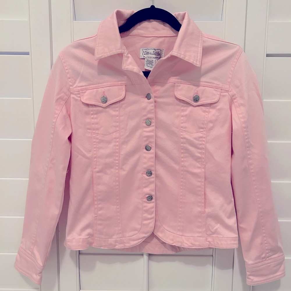 Pink Barbiecore Cropped Denim Jacket 🎀